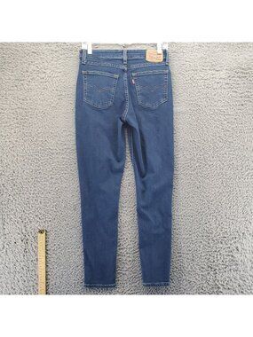 Levis Jeans Womens 28 Blue 721 High Rise Skinny Denim Stretch